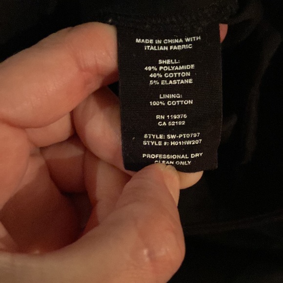 Helmet Lang black dress pants no with flat front and side slits on the l… - Picture 8 of 8